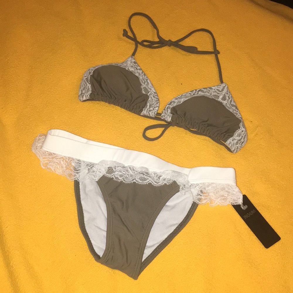 New Green and lace bikini